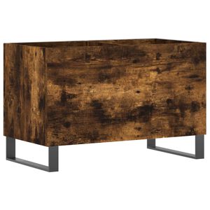 vidaXL Armoire &agrave; disques ch&ecirc;ne fum&eacute; 74,5x38x48 cm bois d'ing&eacute;nierie