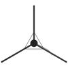 vidaXL Tr&eacute;pied de Feu de Camp Noir 92 x 92 x 191,5 cm Acier