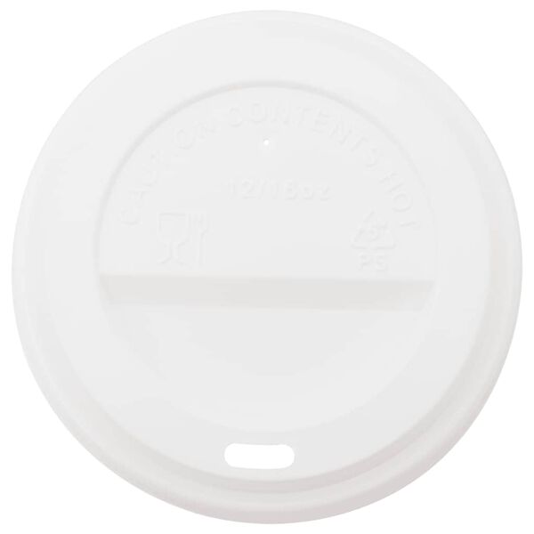 vidaXL Tasses &agrave; caf&eacute; en papier avec couvercles 1000 pcs 16oz 400ml