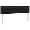 VidaXL Cadre de lit ottoman avec matelas noir 180x200cm velours