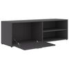 vidaXL Meuble TV Gris 120x34x37 cm Bois d&rsquo;ing&eacute;nierie