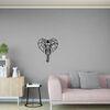 Homemania D&eacute;coration murale &Eacute;l&eacute;phant 45x52 cm Acier Noir