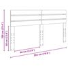 vidaXL T&ecirc;te de lit Ch&ecirc;ne noir 200 cm Bois d'ing&eacute;nierie