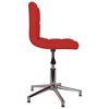 vidaXL Chaise pivotante &agrave; d&icirc;ner Rouge bordeaux Similicuir