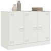 vidaXL Buffet blanc 99x39x73 cm acier