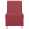 vidaXL Unit&eacute; de Sofa Modulaire Sans Accoudoirs 2 pcs Bordeaux