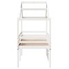 vidaXL Lit haut sans matelas blanc 90x190 cm bois de pin massif