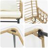 vidaXL Ensemble de meubles de jardin 4 pcs Noir et anthracite