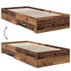 vidaXL Cadre de lit Bois ancien 90 x 200 cm Bois d'ing&eacute;nierie