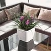 LECHUZA Jardini&egrave;re QUADRO LS 35 ALL-IN-ON blanc brillant 16160