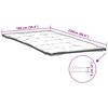 vidaXL Protège-matelas blanc 100x220 cm