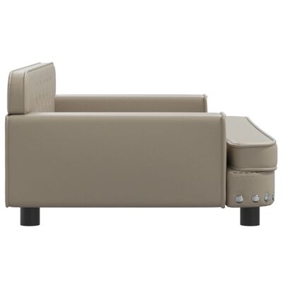 vidaXL Canapé pour enfants cappuccino 90x53x30 cm similicuir