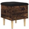 vidaXL Banc de rangement ch&ecirc;ne fum&eacute; 42x42x46 cm bois d'ing&eacute;nierie