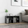 vidaXL Tables de chevet 2 pcs Gris brillant 40x30x40cm bois ing&eacute;nierie