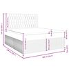 vidaXL Sommier &agrave; lattes de lit et matelas Gris clair 200x200cm Velours