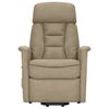 vidaXL Fauteuil de massage Gris clair Tissu microfibre