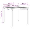 vidaXL Ensemble de salle &agrave; manger pour jardin 3 pcs Gris