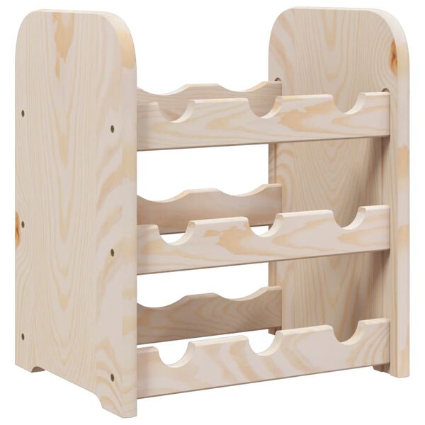 vidaXL Casier &agrave; vin 33x25x37 cm bois de pin massif