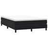 vidaXL Sommier &agrave; lattes de lit avec matelas noir 160x210 cm velours