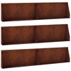 vidaXL Mur de sout&egrave;nement 6 pc 100 x 12 x 30 cm Acier patin&eacute; Rouill&eacute;