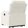 vidaXL Fauteuil inclinable Cr&egrave;me Velours