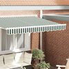vidaXL Cordon d'auvent Vert et blanc 580 x 20 cm Toile