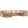 vidaXL Ensembles de canap&eacute;s 6 pcs Naturel Bois d'Acacia Massif