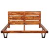 vidaXL Cadre de lit à live edge Bois d'acacia massif 160 cm