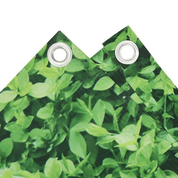 vidaXL &Eacute;cran d'intimit&eacute; de balcon aspect de plante vert 400x90 cm PVC