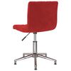 vidaXL Chaises &agrave; manger pivotantes lot de 2 rouge bordeaux velours