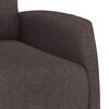 vidaXL Fauteuil inclinable Marron fonc&eacute; Tissu