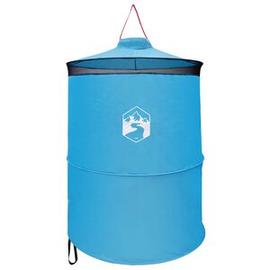 vidaXL Tente de toilettes pop-up avec corde suspendue 97 x 126 cm Bleu