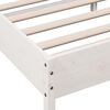 vidaXL Cadre de lit sans matelas blanc 90x200 cm bois de pin massif