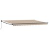 vidaXL Auvent r&eacute;tractable Beige 500 x 300 x 165 cm