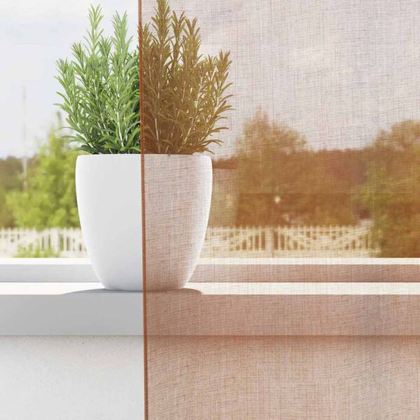 vidaXL Rideaux en voile avec &oelig;illets 2 pcs terre cuite