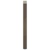 vidaXL Pieds de table de bar en forme de U, 2 pi&egrave;ces, acier naturel, 50 x (100-101) cm