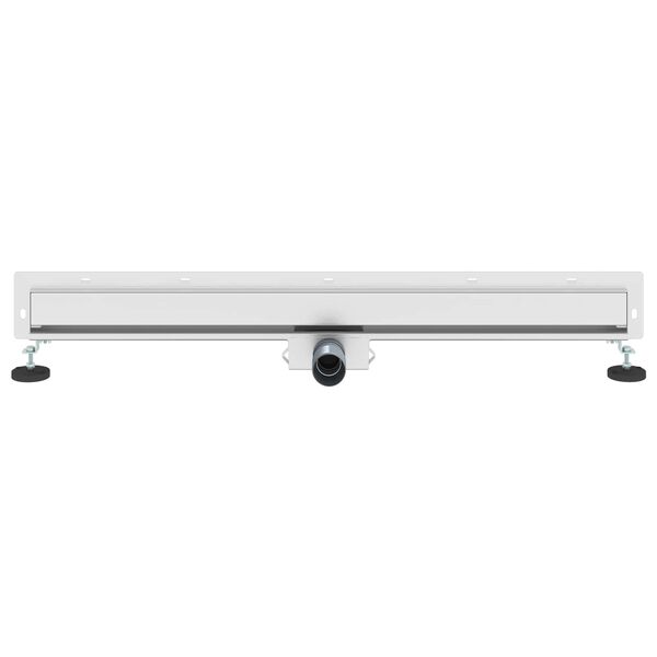 vidaXL Drain de Douche Mont&eacute; au Mur Argent&eacute; 90 cm Acier Inox 304