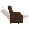vidaXL Fauteuil Marron fonc&eacute; Tissu