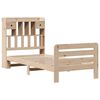 vidaXL Lit biblioth&egrave;que sans matelas 90x190 cm bois de pin massif