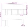 vidaXL T&ecirc;te de lit Noir 103,5x3x81 cm Bois massif de pin