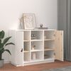 vidaXL Buffet Blanc 100x40x75 cm Bois massif de pin