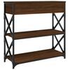 vidaXL Table console ch&ecirc;ne marron 75x28x75 cm bois d'ing&eacute;nierie