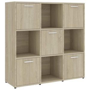 vidaXL Biblioth&egrave;que Ch&ecirc;ne sonoma 90x30x90 cm Bois d&rsquo;ing&eacute;nierie