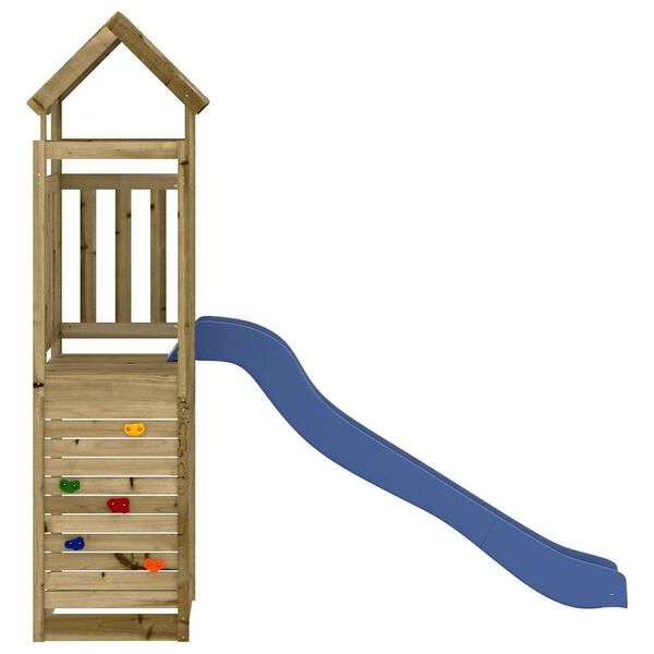 vidaXL Aire de jeux d'ext&eacute;rieur bois de pin impr&eacute;gn&eacute;