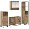 vidaXL Ensemble de mobilier de salle de bain 4 pc Ch&ecirc;ne artisanal