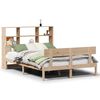 vidaXL Lit biblioth&egrave;que sans matelas 150x200 cm bois massif de pin