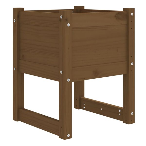 vidaXL Jardini&egrave;re Marron miel 40x40x52,5 cm Bois massif de pin