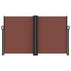 vidaXL Auvent lat&eacute;ral r&eacute;tractable marron 140x1000 cm
