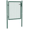 vidaXL Portail de cl&ocirc;ture en acier 100x75 cm vert