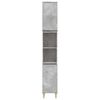 vidaXL Armoire de salle de bain gris b&eacute;ton 30x30x190 cm